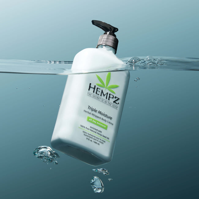 Hempz Triple Moisture Herbal Whipped Body Creme in Water